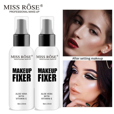 MISS ROSE 100ml Clear Makeup Setting Spray: Moisturizing, Long-Lasting